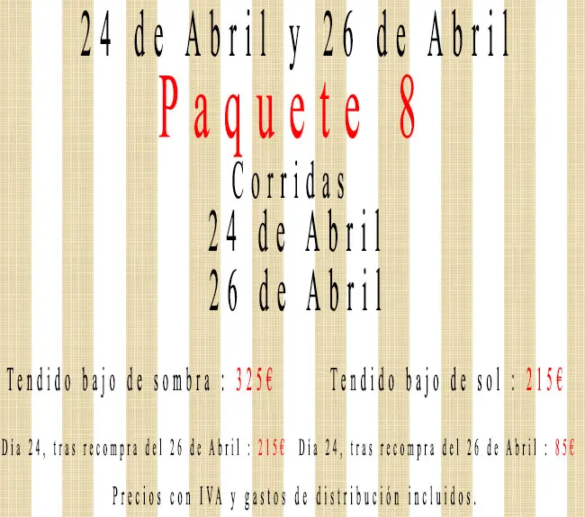 Paquete 8 grande Paquete 8 grande